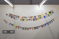 coloured paper, Parisian ties, variable dimension